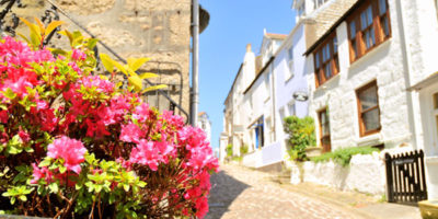 St Ives Street in the spring